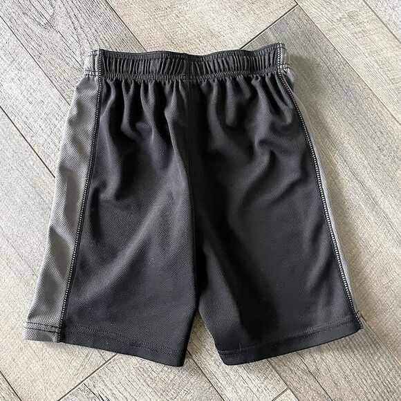 Carters Black (with Gray Side Stripe) Active Shorts. . Size 7. - Picture 2 of 3